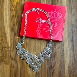 Premier Designs Silver Statement Necklace